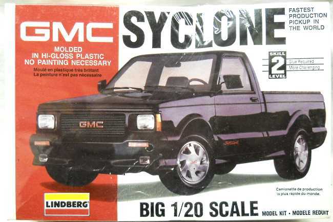 Lindberg 1/20 GMC Syclone Fastest Production Truck In The World - (Chevrolet S-10), 72504 plastic model kit